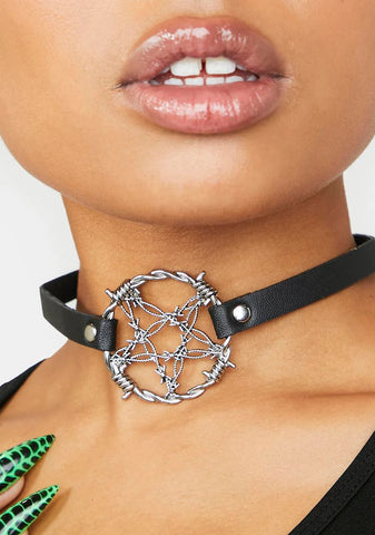 Can't Touch Me Choker Necklace