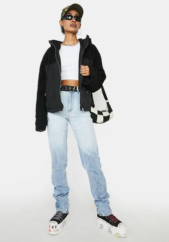 Night King Sized Shearling Hoodie