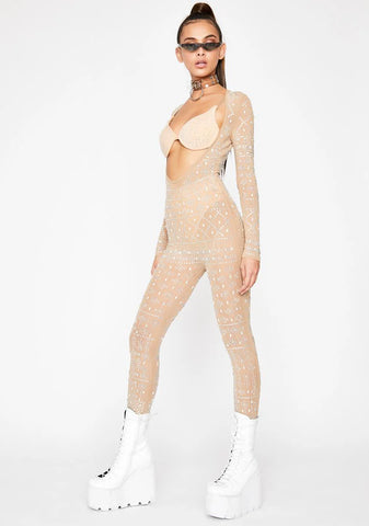 Natural Bling Bang Theory Jumpsuit Set