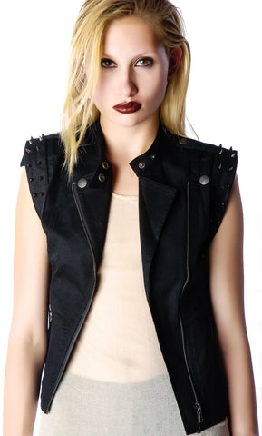 High Low Moto Vest