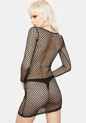 Mary Q Fishnet Dress