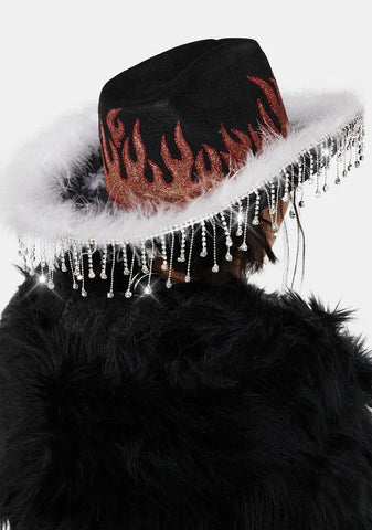 Devil's Inferno Flame Cowboy Hat