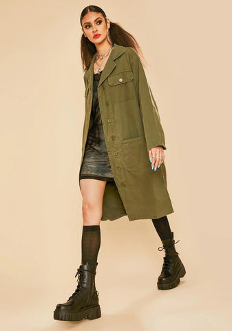 Master In Disguise Twill Military Jacket