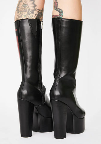 Red Dragon Platform Boots