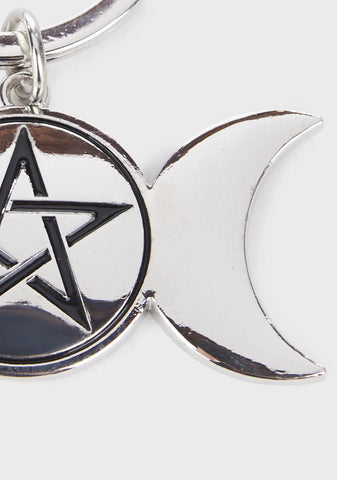 Witching Moon Keyring
