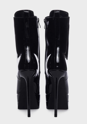 Ebony Platform Stiletto Boots