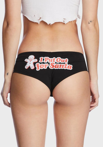 I Put Out For Santa Boy Short Undies