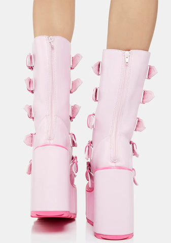 Pink Dune Toxica Boots