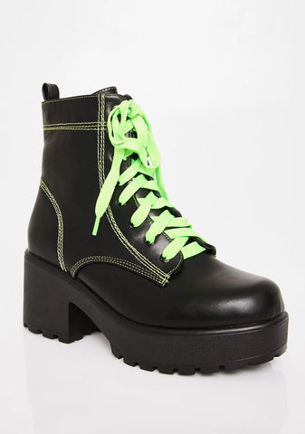 Slime Kitana Combat Boots