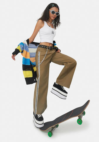 Shred The Gnar Ribbed Crop Tank