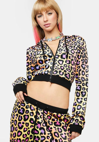 Wild For You Velour Track Jacket