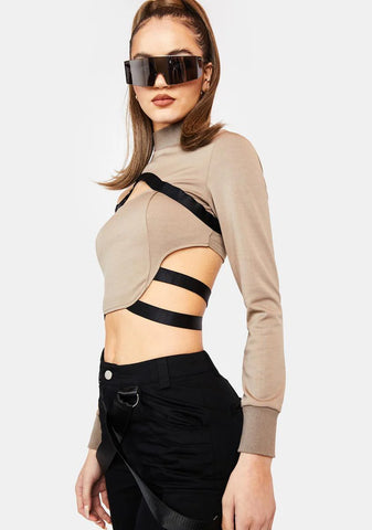 Known To Misbehave Buckle Top