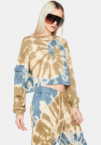 Hope You're Happy Tie Dye Sweatshirt