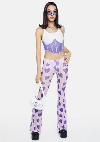 Lavender Renegade Coach Underbust Corset