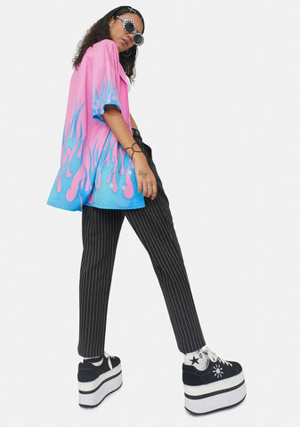 Halfpipe Hottie Button Up Shirt