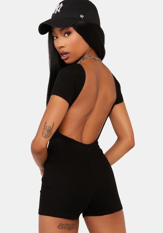 Annika Scoop Neck Ribbed Romper