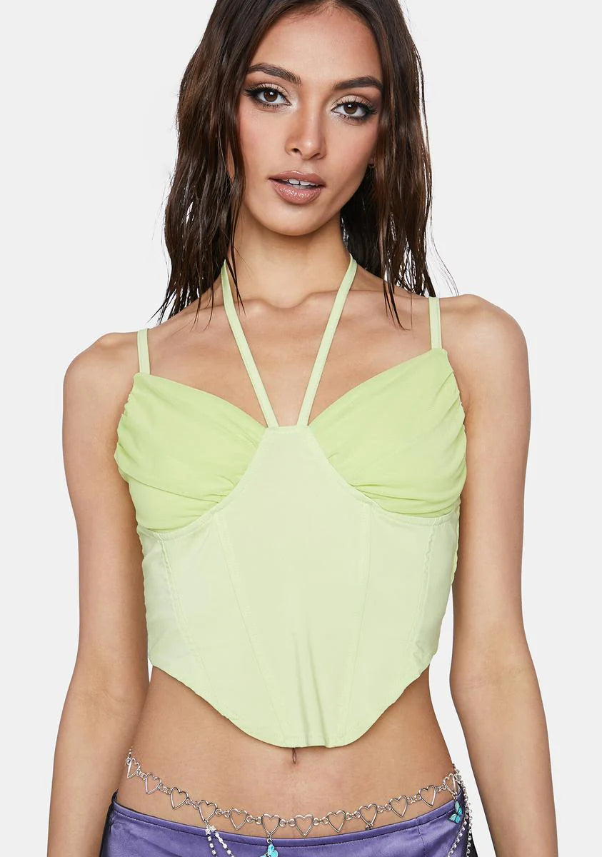 Mint Easy Temptation Corset Top