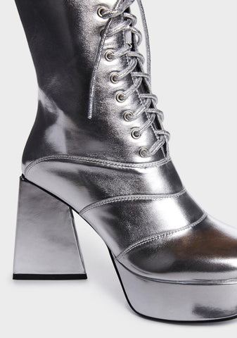 Strollin' Metallic Platform Boots
