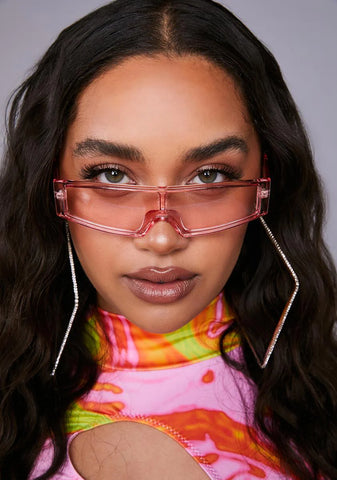 Sweet Come On Thru Shield Sunglasses