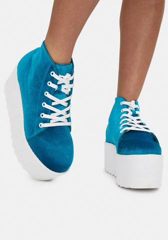 Blue Barletta Platform Sneaker