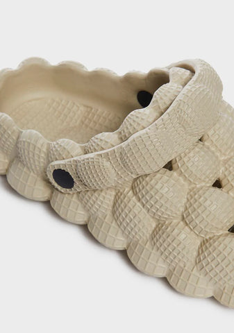 Natural Bubblin' Over Molded Clogs