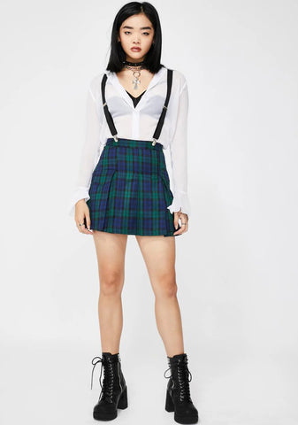 You Don't Exist Suspender Skirt