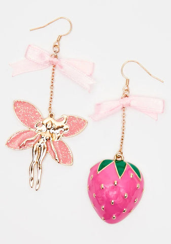 Magical Berry Juice Drop Earrings