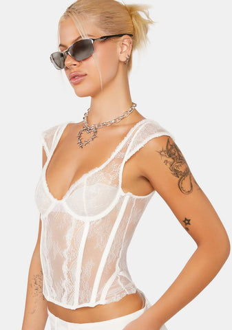 Some Like It Hot Lace Corset Top