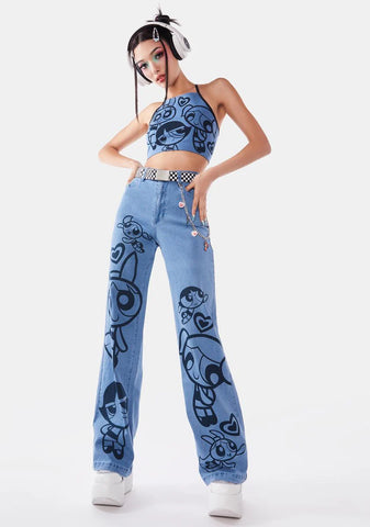Mission Impuffable Wide Leg Jeans