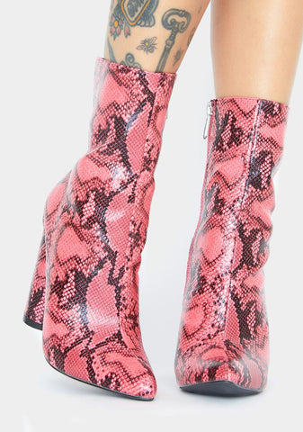 Sweet Medusa Slay Ankle Boots