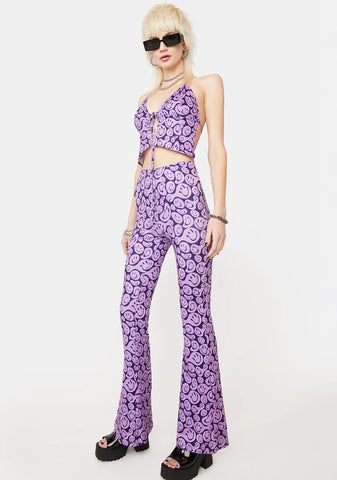 I'm Melting Printed Flare Pants