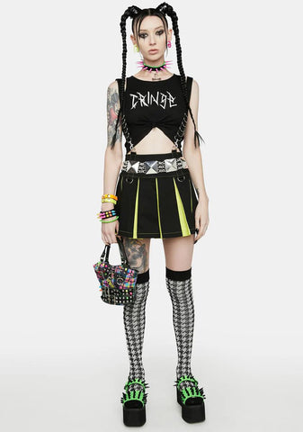 Toxic Last Second Chance Pleated Skirt