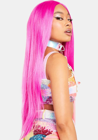 Pink Kink Hair Wig