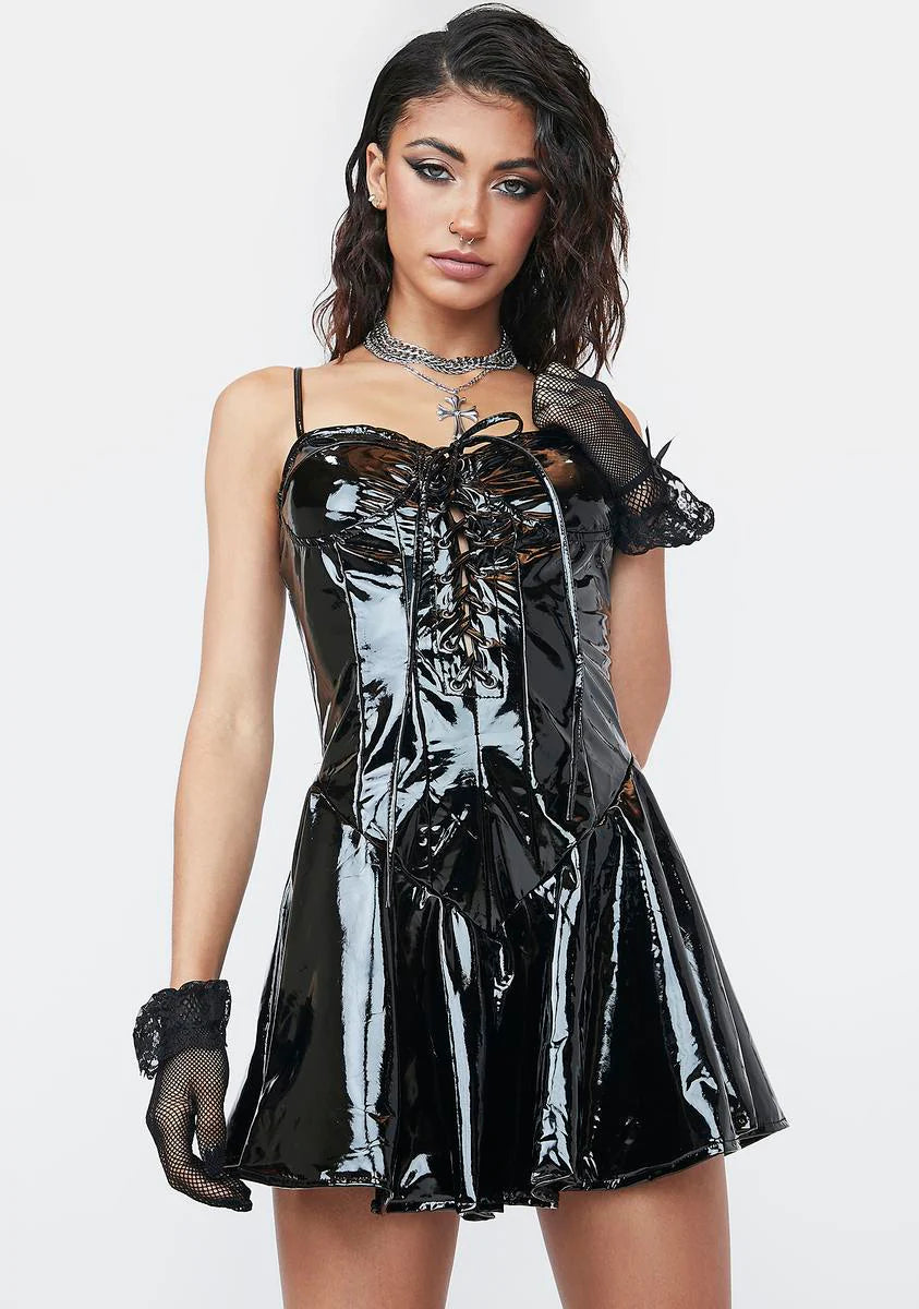 Slick Maximized Pleasure Mini Dress