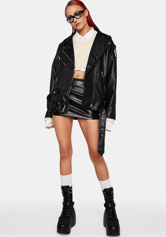 Deja Vu Oversized Moto Jacket