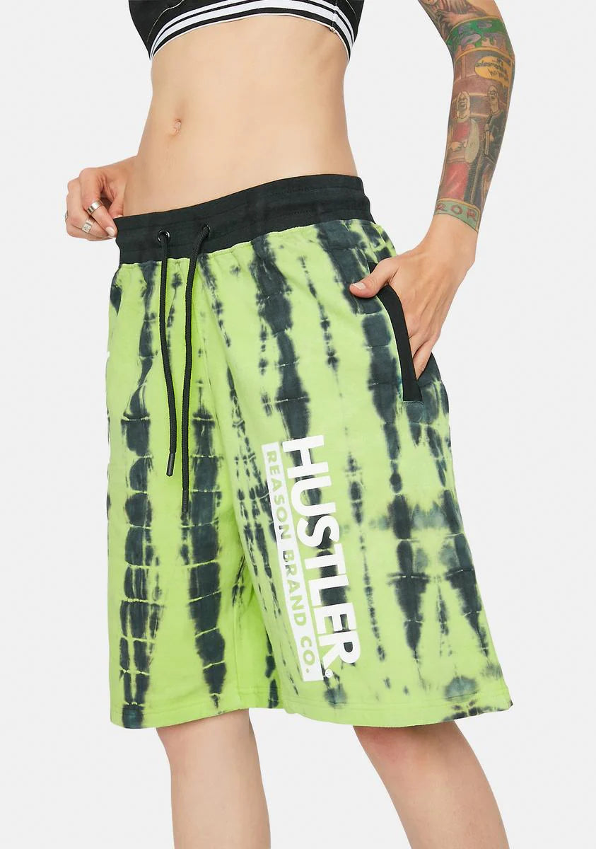 x Hustler Tie Dye Sway Shorts
