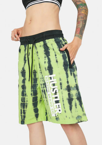 x Hustler Tie Dye Sway Shorts