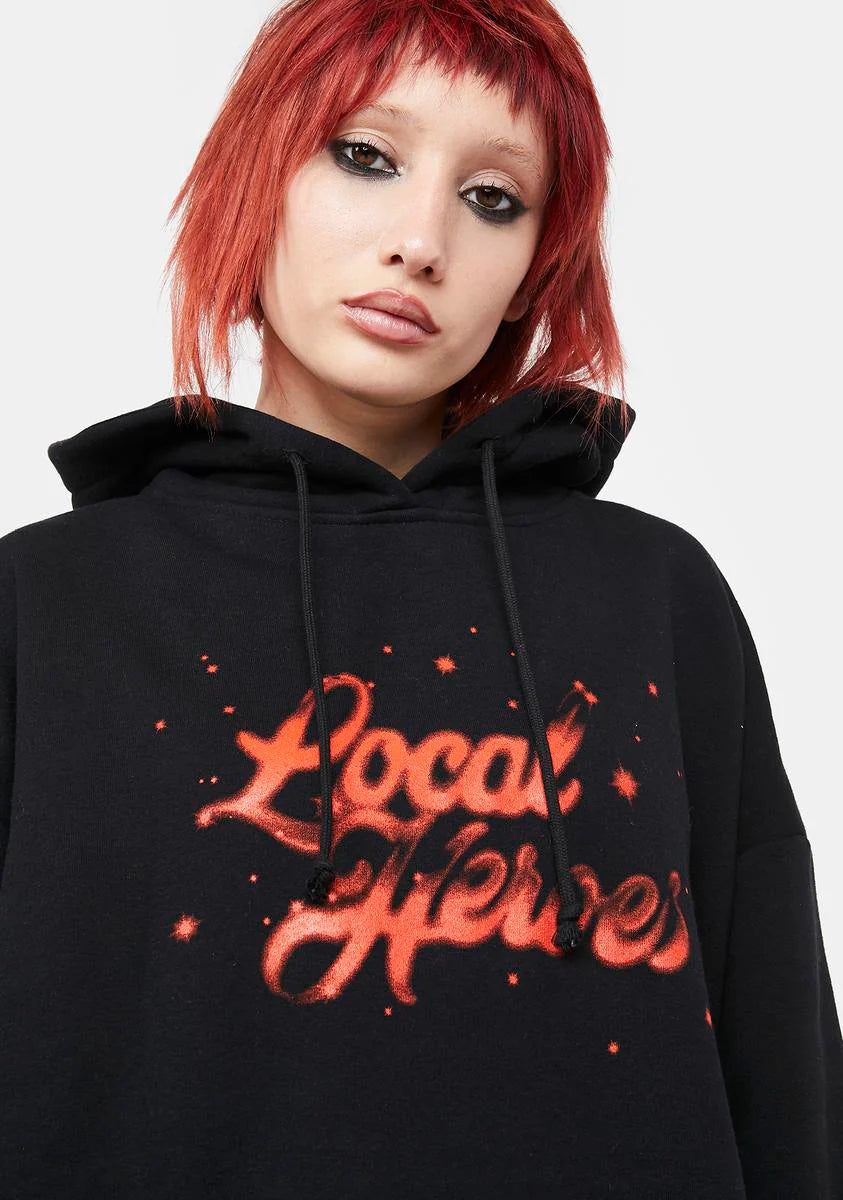 LH Red Airbrush Graphic Hoodie