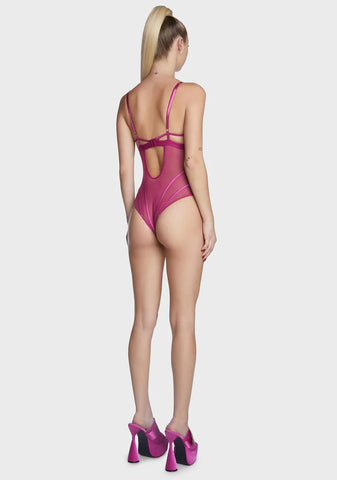 Comfort And Wine Lace Teddy