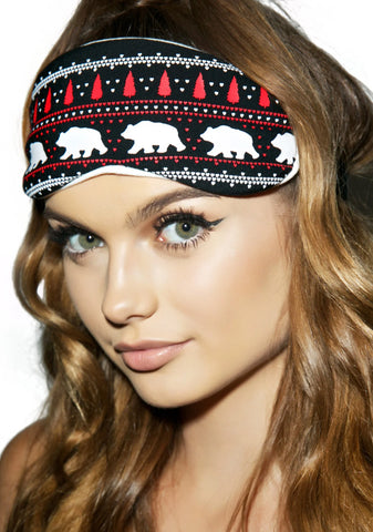 Alaska Bears Eyemask - Black