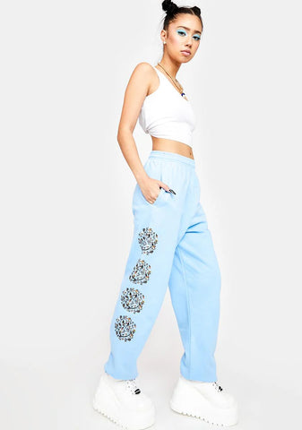 X Smiley Fantastic Mushrooms Sweatpants