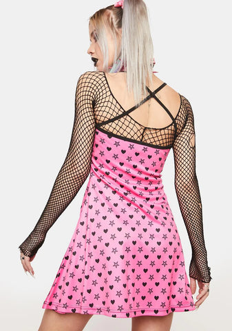 Pentagram And Hearts Tank Dress