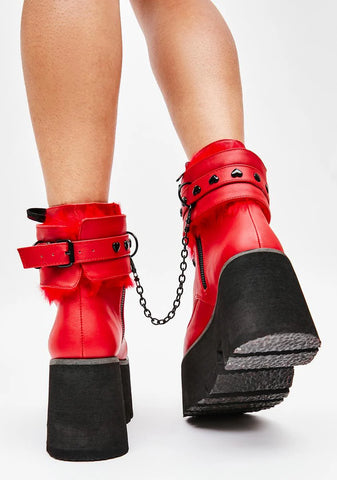 Love Demon Ankle Cuff Boots