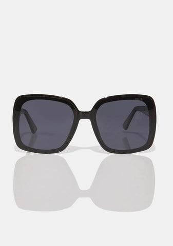 Stella Black Oversized Sunglasses