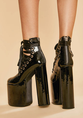 Dark Euphoria Platform Heels