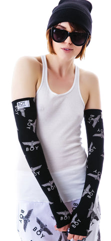 Allover Eagle Long Gloves