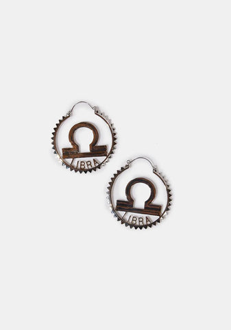 Reppin' Libra Hoop Earrings