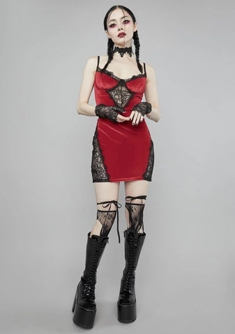 Unearthly Allure Velvet Dress