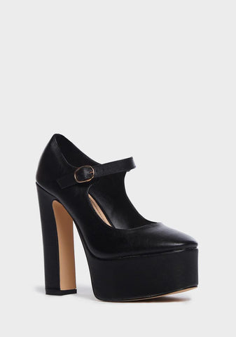 Yours Conditionally Heeled Mary Janes