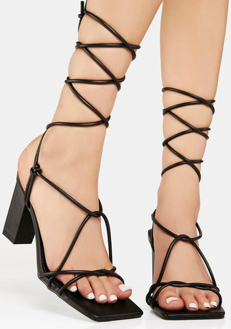 Wide Fit Beauty Wrap Heels
